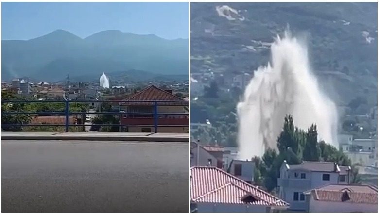 ‘Shatërvan’ në Tiranë, çahet tubacioni kryesor i ujësjellësit të Bovillës