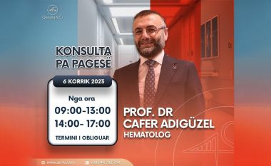 Hematologu i njohur turk Dr Cafer Adıgüzel, për herë të parë mysafir i Qendrës ACI në Kosovë