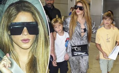 Shakira shihet duke mbërritur në Miami me dy djemtë e saj mes pretendimeve për një romancë me Jimmy Butler