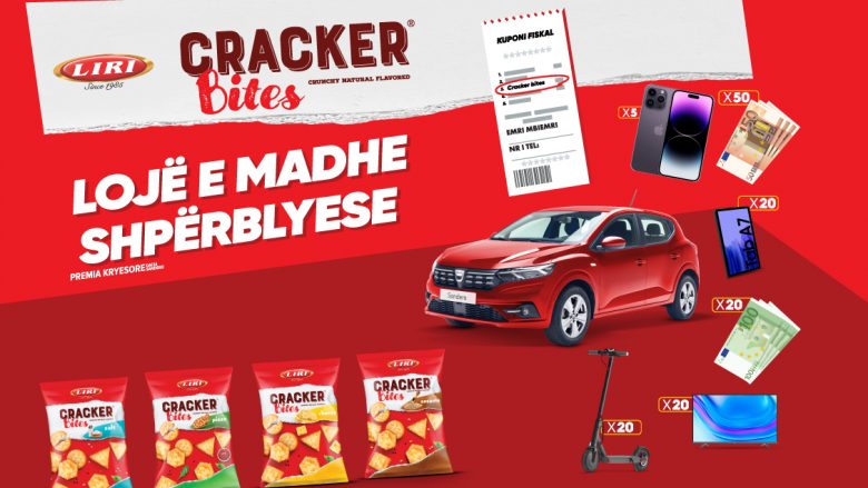 Diçka e madhe po ndodhë! Fitoni çdo javë me Cracker Bites!