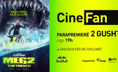 Ngjarja më e madhe “detare” në Prishtinë do të jetë premiera e filmit “Meg2: The Trench”, më 2 gusht në CineStar Megaplex!