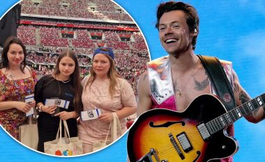 Harry Styles fton tre refugjatë ukrainas për të parë koncertin e tij në Poloni