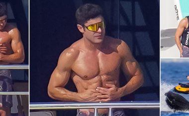 Zac Efron tregon fizikun e tij muskuloz gjatë pushimeve në Saint Tropez