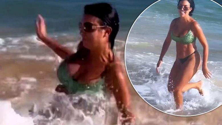 Georgina Rodriguez rrëmbehet nga valët e detit gjatë pushimeve me Ronaldon