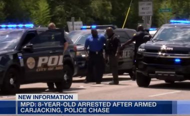 Një 8-vjeçar nga Alabama është arrestuar pasi kishte vjedhur një veturë nën kërcënimin e armës, gjë që çoi edhe në një ndjekje nga policia