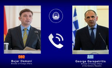Bisedë telefonike Osmani- Gerapetritis: Do të vazhdojë partneriteti strategjik në mes RMV-së dhe Greqisë