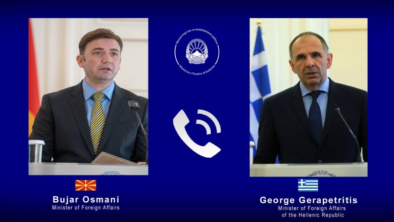 Bisedë telefonike Osmani- Gerapetritis: Do të vazhdojë partneriteti strategjik në mes RMV-së dhe Greqisë