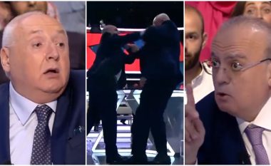 “Ring boksi” gjatë një debati televiziv në Liban, politikani rrihet me grushte me një gazetar