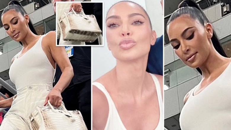 Kim Kardashian merr vëmendje me dukjen plot stil, teksa mban një çantë të rrallë nga ‘Brikin’ me vlerë mbi 200 mijë euro