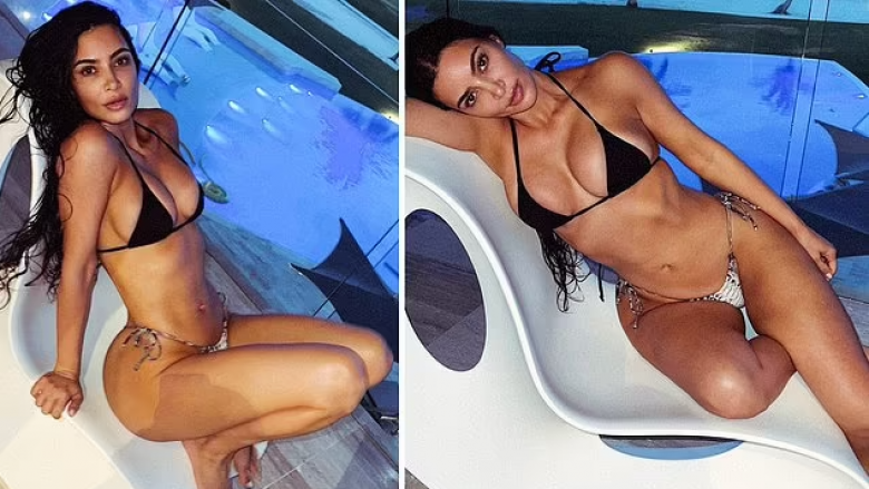 Kim Kardashian nuk lë vend për imagjinatë me imazhet e reja në bikini