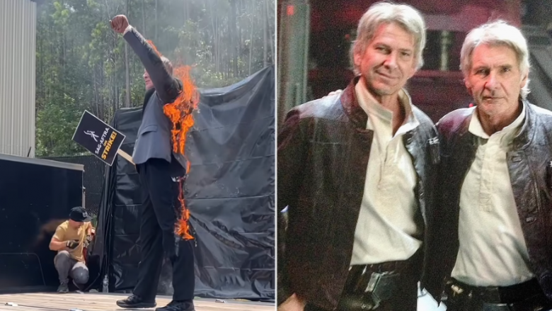 Aktori dublues i Harrison Ford i vë flakën vetës gjatë grevës së aktorëve në Gjeorgji