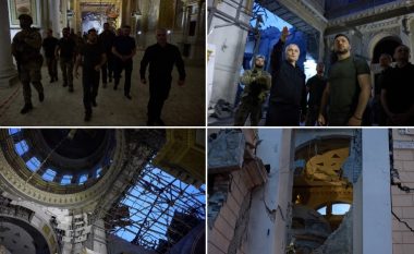 Rusët nuk kursejnë as Katedralet – Zelensky viziton faltoren e dëmtuar të Odesës
