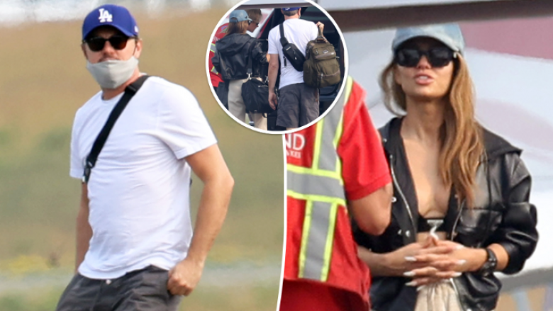 Leonardo DiCaprio fotografohet duke zbritur në aeroport përkrah një gruaje misterioze