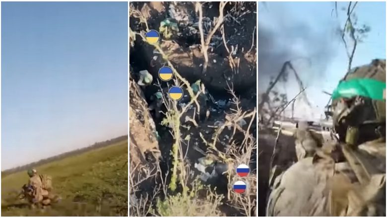 “Hidhni granatat në llogoret e tyre”, një aksion i drejtpërdrejtë lufte u xhirua për së afërti nga ushtarët ukrainas, të cilët ia mësynë rusëve