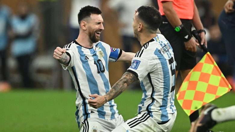 Zbulohen fjalët e para të Lionel Messit pas triumfit të Argjentinës në Kupën e Botës kur ishte në përqafim me Leandro Paredesin