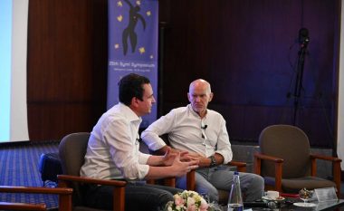 Kurti në bashkëbisedim me ish-kryeministrin e Greqisë, hap panelin për Ballkanin në Simpoziumin SYMI