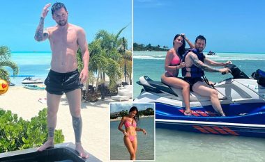 Lionel Messi me gruan e tij shijojnë pushimet në Karaibe para prezantimit në Inter Miami