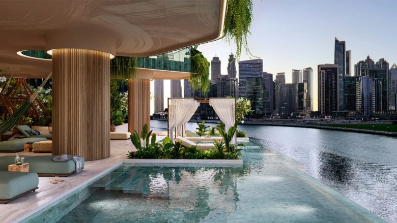 Kulla futuriste në Dubai do të ketë apartamente luksoze dhe ujëvara private