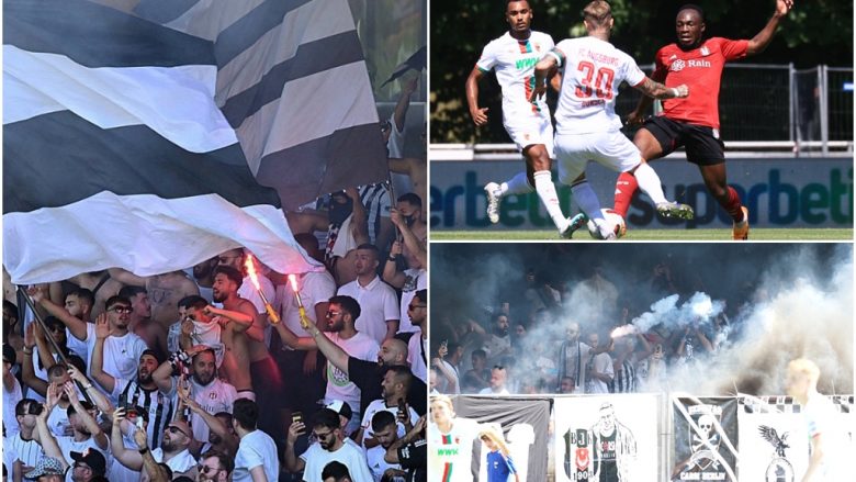 Tifozët e gjigantit turk Besiktas janë të çmendur – ata kanë ndërprerë një ndeshjen miqësore me mjete piroteknike
