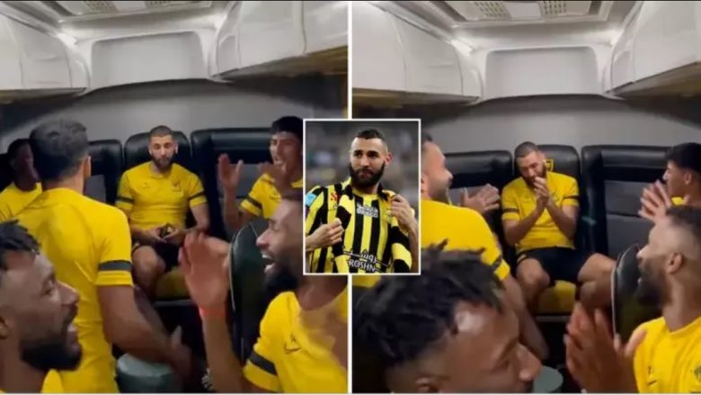 Bashkëlojtarët e Al Ittihad këndojnë emrin e tij, Benzema shihet i bezdisur dhe shumë i palumtur