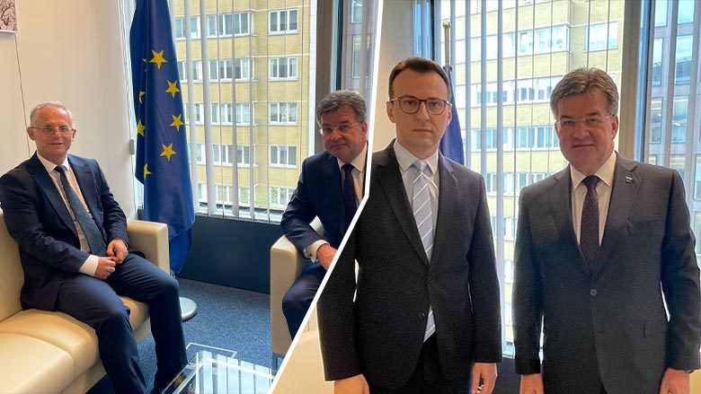 “Pala e Kosovës ishte e interesuar për takim trepalësh”- deklaratat e kryenegociatorit Bislimi dhe të dërguarit të BE-së, Lajçak pas takimit në Bruksel