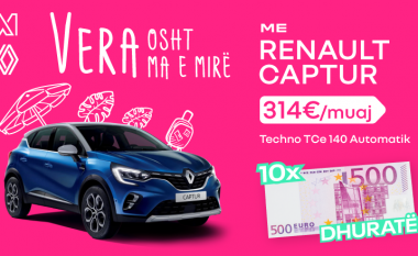 Ku ka më mire se me e kalu verën me Renault Captur – për vetëm 314 euro!