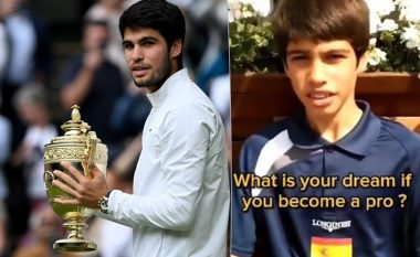 Bëhet virale videoja e Carlos Alcaraz kur si 12 vjeçar paralajmëroi se donte ta fitojë Wimbledonin