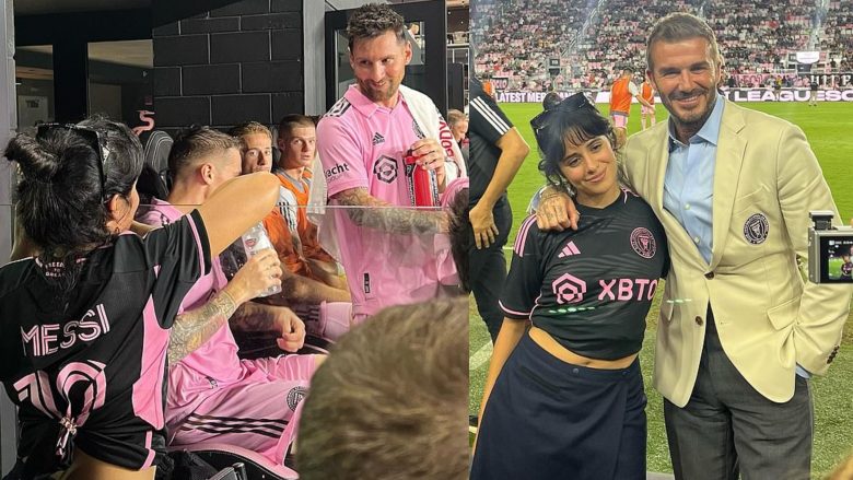 Camila Cabello pozon me David Beckham dhe Messin, ndërsa ndjek ndeshjen e Inter Miamit