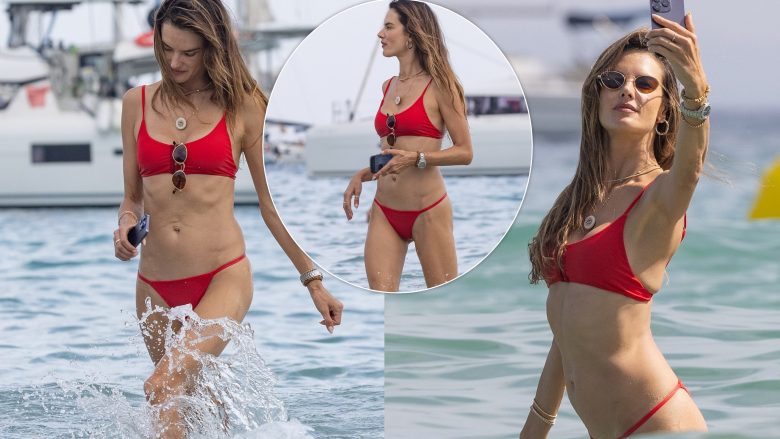 Alessandra Ambrosio magjeps me linjat trupore në fotografitë me bikini