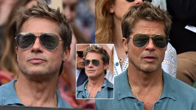59-vjeçari Brad Pitt mahnit fansat me pamjen rinore në finalen e Wimbledon