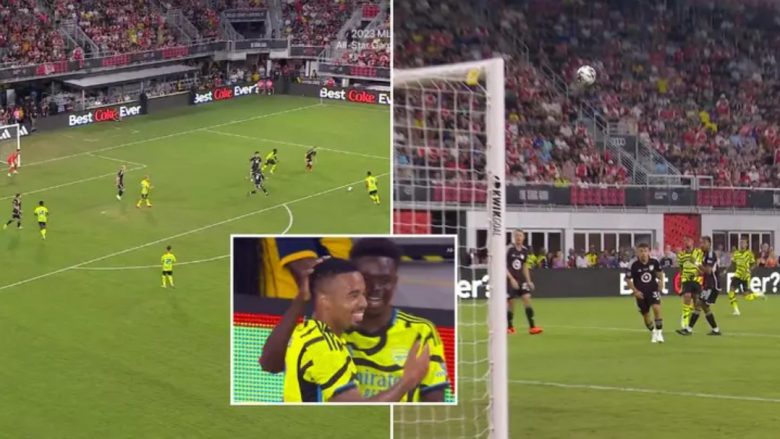 Gabriel Jesus shënoi një supergol në fitoren e Arsenalit ndaj yjeve të MLS