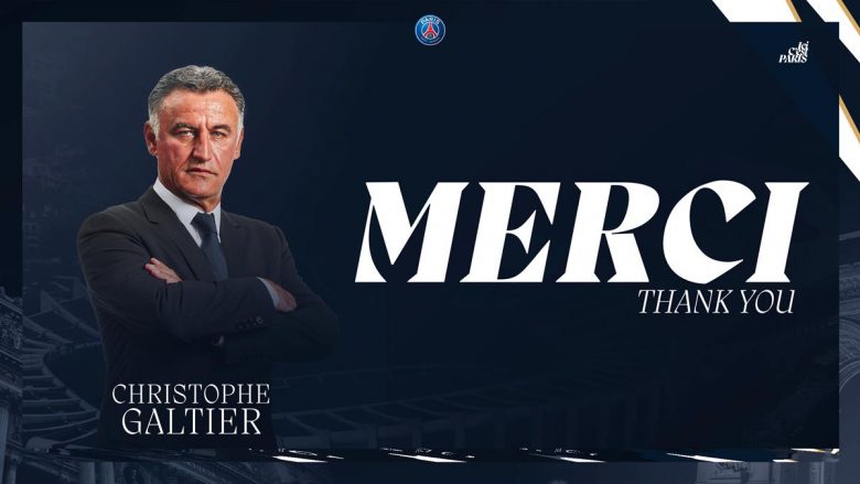 Paris Saint-Germain largon zyrtarisht trajnerin Christophe Galtier