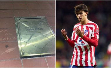 Shprehu dashurinë e tij për Barcelonën – tifozët e Atletico Madridit shkatërrojnë pllakën e Felix para stadiumit