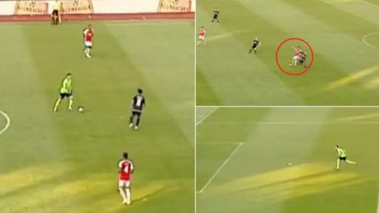 Jorginho shënon autogol të çuditshëm gjatë miqësores së parë të Arsenalit, bëhet viral