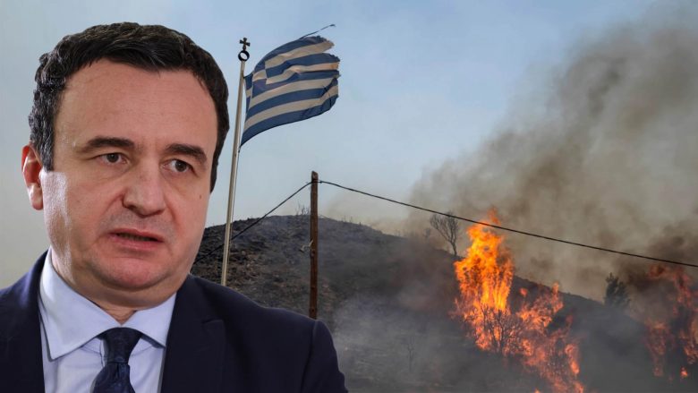 Kurti: Jemi të pikëlluar për zjarret në Greqi, Qeveria e gatshme të ndihmojë