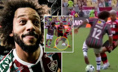 Marcelo tallet me lojtarin e Falmengos, duke i futur topin mes këmbëve