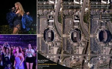 Imazhet satelitore shfaqin pamjet madhështore nga koncerti i Taylor Swift