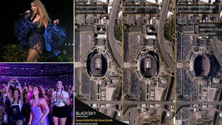 Imazhet satelitore shfaqin pamjet madhështore nga koncerti i Taylor Swift