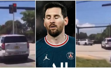 Messi kalon në një semafor të kuq në Amerikë, për pak shpëton nga një aksident i madh trafiku