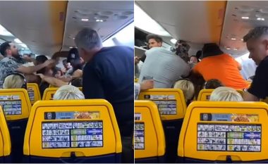 E gjitha filloi “për ulëset”: Përleshje ndërmjet dy burrave në aeroplanin që po udhëtonte nga Malta për në Londër, dëshmitarët publikojnë pamjet