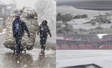 Afrikanët e Jugut ‘mrekullohen’ nga bora në Johanesburg – për herë të parë në më shumë se një dekadë