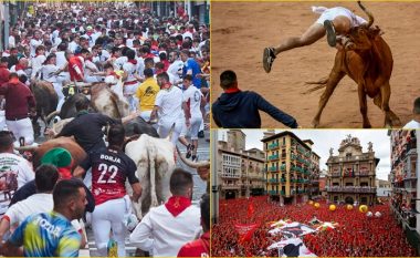 Disa të lënduar në festivalin vjetor të vrapimit të demave në Pamplona të Spanjës