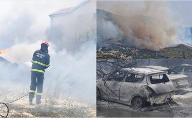 Disa shtëpi dhe makina të djegura, si dhe evakuime – ndërsa zjarri shpërtheu në fshatrat përreth Shibenikut në Kroaci
