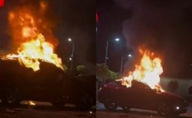 Gjashtë veturave iu vë zjarri në një auto-sallon në Vushtrri – policia jep detaje