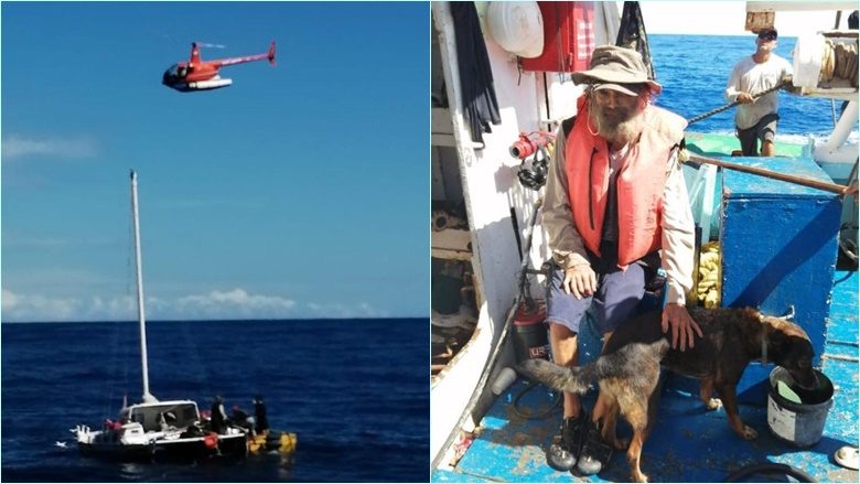 Australiani dhe qeni i tij shpëtohen pas tre muajsh “të humbur” në Paqësor