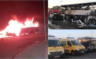 Të paktën 34 të vdekur kur një automjet shërbimi dhe një autobus pasagjerësh u përplasën në Algjeri