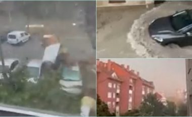 Pjesë të kulmit që bien mbi vetura dhe jo vetëm – pamje të tjera të “apokalipsit” që u shkaktua nga një stuhi e fuqishme në Zagreb të Kroacisë