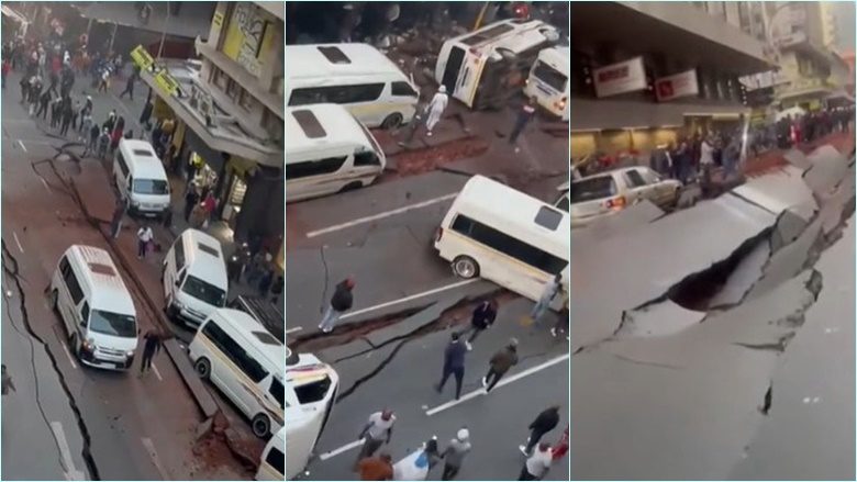 Shpërthim i fuqishëm në Johannesburg, disa të lënduar – pamjet tregojnë pjesë ‘të shemburra’ të rrugës dhe makinat e kthyera përmbys