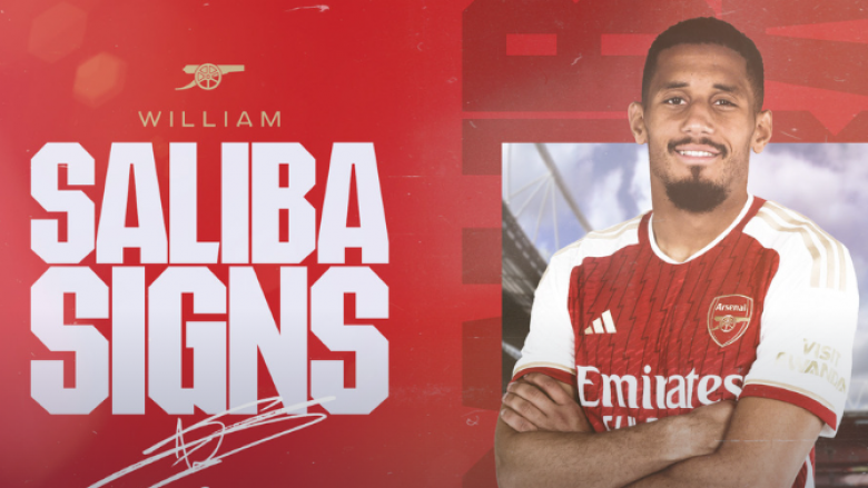 William Saliba rinovon zyrtarisht me Arsenalin