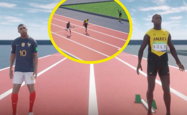 Simulohet vrapimi me imazhet e Usain Bolt dhe Kylian Mbappes në 100 metra